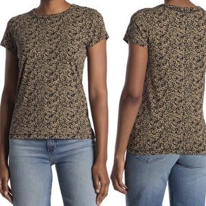 rag & bone women’s Floral Camo Slub Tee